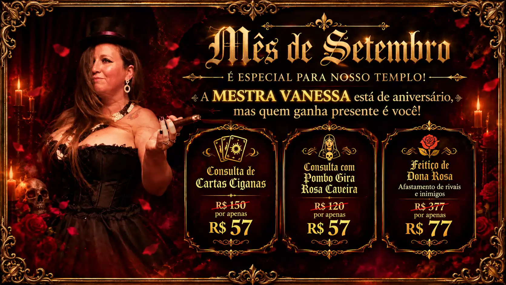 Promoção de Setembro - Mestra Vanessa